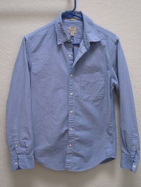 J Crew All Cotton Oxford Slim Untucked Size S
